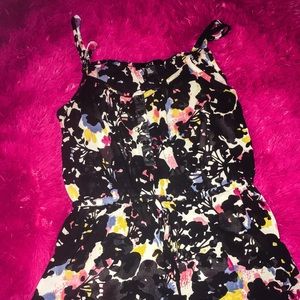 Beautiful floral spaghetti strap blouse